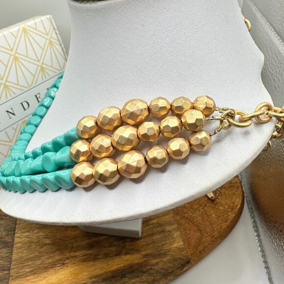 Plunder DEIDRE Heat Wave Mystery Bundle Necklace With Gold & Turquoise Beads - Picture 3 of 6